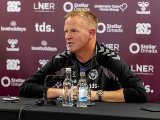 Heart of Midlothian manager Wouter Vrancken Speak to the press ahead of the clash with Sturm Graz Heart of Midlothian press conference, PK, Pressekonferenz ahead of their UEFA Champions League Qualifier, Football, Tynecastle Park, Edinburgh, Scotland, UK - 27 Jul 2026Edinburgh Oriam Scotland United Kingdom  Copyright: xAlanxRennie Shutterstockx 17015679ad