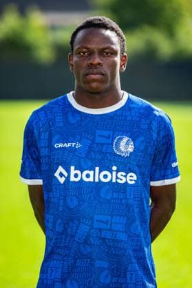 Gent s Hyllarion Goore poses for a portrait picture at the 2026-2027 season photoshoot of Belgian Jupiler Pro League team KAA Gent, Monday 27 July 2026 in Gent. KURTxDESPLENTER  x182164644x