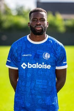 Gent s Wilfried Kanga poses for a portrait picture at the 2026-2027 season photoshoot of Belgian Jupiler Pro League team KAA Gent, Monday 27 July 2026 in Gent. KURTxDESPLENTER  x182164651x