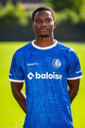 Gent s Abubakar Abdullahi poses for a portrait picture at the 2026-2027 season photoshoot of Belgian Jupiler Pro League team KAA Gent, Monday 27 July 2026 in Gent. KURTxDESPLENTER  x182164657x