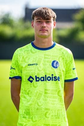Gent s goalkeeper Bas Evers poses for a portrait picture at the 2026-2027 season photoshoot of Belgian Jupiler Pro League team KAA Gent, Monday 27 July 2026 in Gent. KURTxDESPLENTER  x182164684x