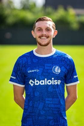 Gent s Max Dean poses for a portrait picture at the 2026-2027 season photoshoot of Belgian Jupiler Pro League team KAA Gent, Monday 27 July 2026 in Gent. KURTxDESPLENTER  x182164738x