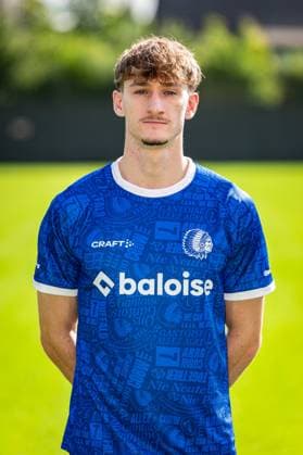 Gent s Hannes Vernemmen poses for a portrait picture at the 2026-2027 season photoshoot of Belgian Jupiler Pro League team KAA Gent, Monday 27 July 2026 in Gent. KURTxDESPLENTER  x182164742x