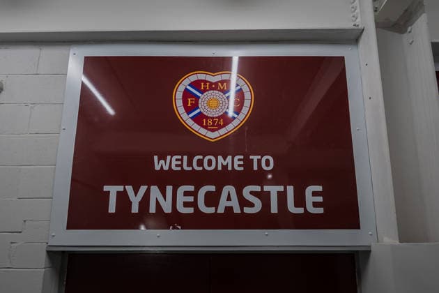 SOCCER - UEFA CL, Hearts vs Sturm EDINBURGH,SCOTLAND,27.JUL.26 - SOCCER - UEFA Champions League, qualification, Heart of Midlothian FC vs SK Sturm Graz, preview. Image shows lettering.  GEPAxpictures xMatthiasxTrinkl