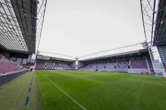 SOCCER - UEFA CL, Hearts vs Sturm EDINBURGH,SCOTLAND,27.JUL.26 - SOCCER - UEFA Champions League, qualification, Heart of Midlothian FC vs SK Sturm Graz, preview. Image shows an overview of the Tynecastle Park.  GEPAxpictures xMatthiasxTrinkl