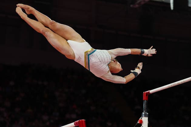 July 27, 2026, Glasgow, Scotland, Great Britain: Artistic Gymnastics Women s Uneven Bars Final of the Commonwealth Games Glasgow 2026 at the Tollcross International Swimming Centre in Glasgow, Scotland Glasgow Great Britain - ZUMAc179 20260727_zep_c179_003 Copyright: xMickaelxChavetx