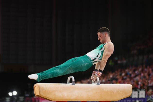 July 27, 2026, Glasgow, Scotland, Great Britain: Reigning Olympic Champion RHYS McCLENAGHAN of Northern Ireland competes in the Artistic Gymnastics Men s Pommel Horse Final of the Commonwealth Games Glasgow 2026 at the Tollcross International Swimming Centre in Glasgow, Scotland Glasgow Great Britain - ZUMAc179 20260727_zep_c179_064 Copyright: xMickaelxChavetx