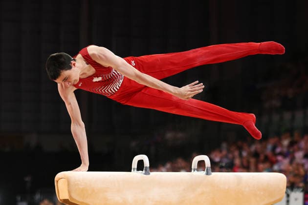 July 27, 2026, Glasgow, Scotland, Great Britain: JORDAN CARROLL of Canada competes in the Artistic Gymnastics Men s Pommel Horse Final of the Commonwealth Games Glasgow 2026 at the Tollcross International Swimming Centre in Glasgow, Scotland Glasgow Great Britain - ZUMAc179 20260727_zep_c179_074 Copyright: xMickaelxChavetx