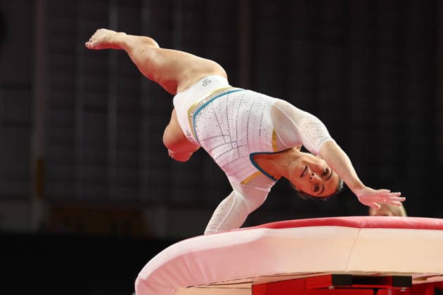 July 27, 2026, Glasgow, Scotland, Great Britain: GEORGIA GODWIN of Australia competes in the Artistic Gymnastics Women s Vault Final of the Commonwealth Games Glasgow 2026 at the Tollcross International Swimming Centre in Glasgow, Scotland Glasgow Great Britain - ZUMAc179 20260727_zep_c179_087 Copyright: xMickaelxChavetx