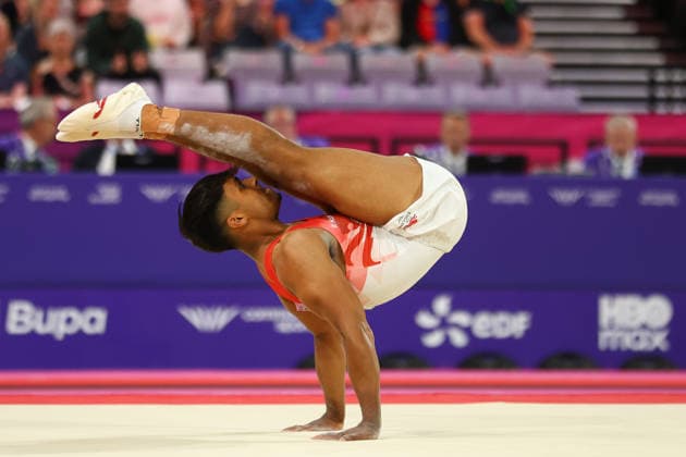 July 27, 2026, Glasgow, Scotland, Great Britain: Artistic Gymnastics Men s Floor Exercise Final of the Commonwealth Games Glasgow 2026 at the Tollcross International Swimming Centre in Glasgow, Scotland Glasgow Great Britain - ZUMAc179 20260727_zep_c179_109 Copyright: xMickaelxChavetx