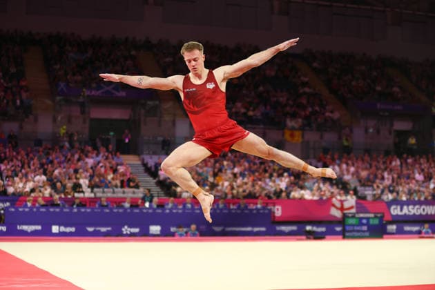 July 27, 2026, Glasgow, Scotland, Great Britain: LUKE WHITEHOUSE of England competes in the Artistic Gymnastics Men s Floor Exercise Final of the Commonwealth Games Glasgow 2026 at the Tollcross International Swimming Centre in Glasgow, Scotland. Glasgow Great Britain - ZUMAc179 20260727_zep_c179_116 Copyright: xMickaelxChavetx