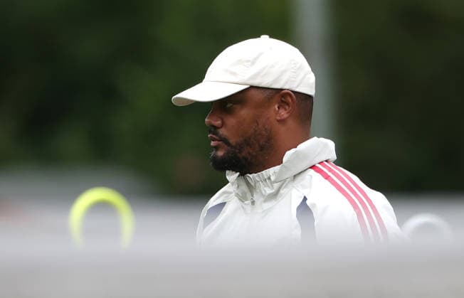 27.07.2026, FC Bayern Muenchen, Trainingslager am Tegernsee , Fussball, im Bild: Vincent Kompany (FC Bayern Muenchen) *** July 27, 2026, FC Bayern Munich, Training Camp at Lake Tegernsee, Soccer, Sports, Pictured: Vincent Kompany, FC Bayern Munich