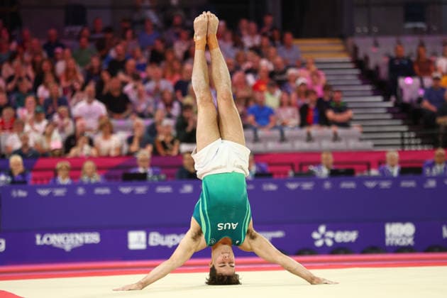 July 27, 2026, Glasgow, Scotland, Great Britain: JAMES HARDY of Australia in the Artistic Gymnastics Men s Floor Exercise Final of the Commonwealth Games Glasgow 2026 at the Tollcross International Swimming Centre in Glasgow, Scotland Glasgow Great Britain - ZUMAc179 20260727_zep_c179_121 Copyright: xMickaelxChavetx
