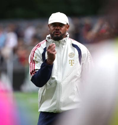 27.07.2026, FC Bayern Muenchen, Trainingslager am Tegernsee , Fussball, im Bild: Vincent Kompany (FC Bayern Muenchen) *** July 27, 2026, FC Bayern Munich, Training Camp at Lake Tegernsee, Soccer, Sports, Pictured: Vincent Kompany, FC Bayern Munich
