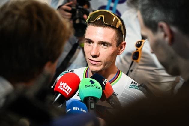 Belgian Remco Evenepoel of Red Bull-BORA-hansgrohe pictured before the Natourcriterium Aalst cycling event, Monday 27 July 2026 in Aalst. The traditional criteriums are local showcases for which mainly cyclists who rode the Tour de France are invited. ELIASxROM  x182169923x
