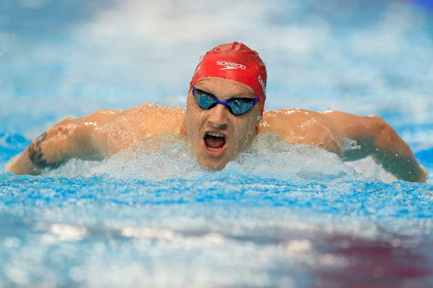 , 2026 Commonwealth Games Luke Greenbank (ENG) swimming in the Men™s 200m Butterfly heat during the 2026 Commonwealth Games at the Tollcross Swimming Centre, Glasgow, UK on 27 July 2026. Glasgow Tollcross Swimming Centre Lanarkshire UK Editorial use only , Copyright: xConorxMolloyx PSI-24578-0009
