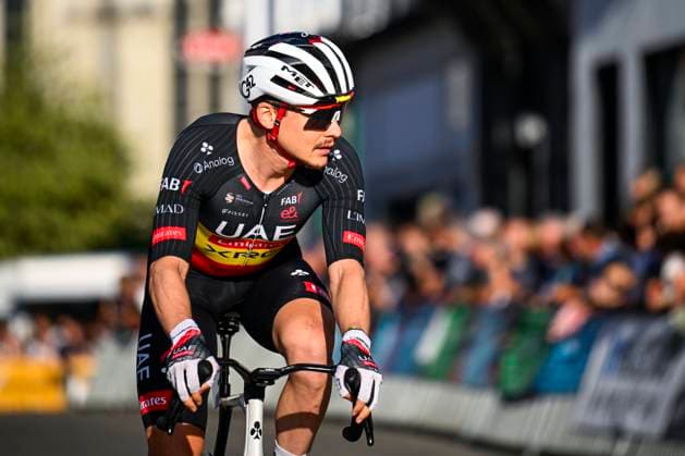 Na-Tourcriterium Aalst - 27 07 2026 AALST, BELGIUM - JULY 27 : Herregodts Rune (BEL) of UAE Team Emirates XRG in action during the 89th edition of the post Tour de France criterium of Aalst cycling race on July 27, 2026 in Aalst, Belgium, 27 07 2026 Aalst Belgium  Copyright: xTomasxSiskx