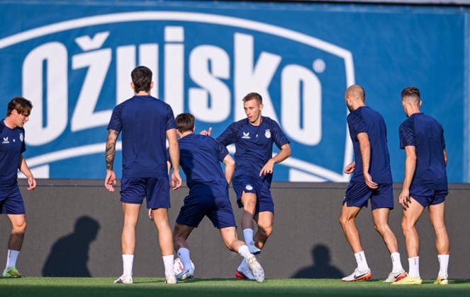 Training of GNK Dinamo Luka Stojkovic of Dinamo during a training session ahead of the UEFA Champions League second qualifying round second leg match against Thun in Zagreb, Croatia, on July 27, 2026.  IgorxSoban PIXSELL