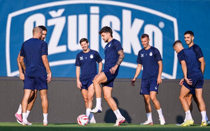 Training of GNK Dinamo Niko Galesic of Dinamo during a training session ahead of the UEFA Champions League second qualifying round second leg match against Thun in Zagreb, Croatia, on July 27, 2026.  IgorxSoban PIXSELL
