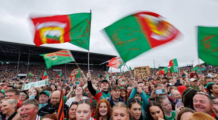 2026 GAA All-Ireland Senior Football Champions Mayo Homecoming, Castlebar, Mayo 27 7 2026 A view of Mayo fans A view of Mayo fans 27 7 2026  Copyright: xx JR314023