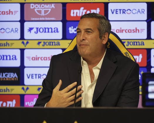 SOCCER - Serie B - Italo Zanzi, President of Hellas Verona FC, press conference, PK, Pressekonferenz Photo by IPA ABACAPRESS.COM87052193 - Italo Zanzi, CEO of Hellas Verona FC, during a press conference held by Italo Zanzi, CEO of Hellas Verona FC, regarding the 2026-27 Serie BKT season. Verona (VR), Italy, on July 11, 2026. Verona Italy  Copyright: xIPAxSport ABACAx