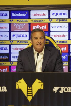 SOCCER - Serie B - Italo Zanzi, President of Hellas Verona FC, press conference, PK, Pressekonferenz Photo by IPA ABACAPRESS.COM87052192 - Italo Zanzi, CEO of Hellas Verona FC, during a press conference held by Italo Zanzi, CEO of Hellas Verona FC, regarding the 2026-27 Serie BKT season. Verona (VR), Italy, on July 11, 2026. Verona Italy  Copyright: xIPAxSport ABACAx