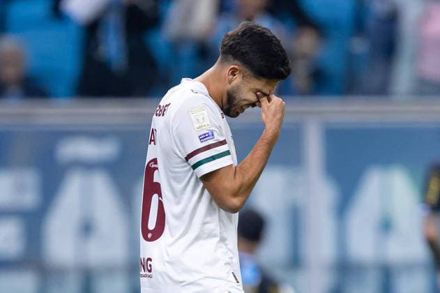 RECORD DATE NOT STATED 26th July 2026, Arena do Gremio Stadium, Porto Alegre, Brazil; Serie A Football; Gremio versus Fluminense; Gustavo Nonato of Fluminense reacts RichardxDucker DiaEsportivo