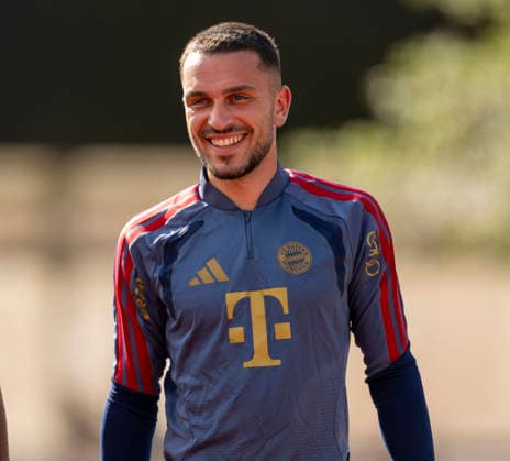27.07.2026, Fussball Bundesliga 2026 2027, Trainingslager FC Bayern München in Rottach-Egern am Tegernsee (Bayern). Arijon Ibrahimovic (Bayern München) *** July 27, 2026, 2026–2027 Bundesliga, FC Bayern Munich training camp in Rottach Egern on Lake Tegernsee, Bayern Arijon Ibrahimovic, Bayern Munich
