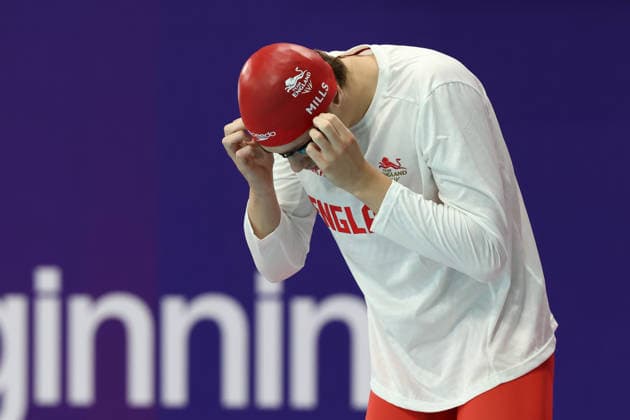 July 27, 2026, Glasgow, Scotland, Great Britain: JACOB MILLS of England in the Swimming Men s 100m Freestyle Semi Final of the Commonwealth Games Glasgow 2026 at the Tollcross International Swimming Centre in Glasgow, Scotland. Glasgow Great Britain - ZUMAc179 20260727_zep_c179_247 Copyright: xMickaelxChavetx