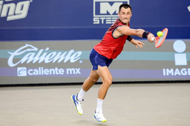 LOS CABOS TENNIS OPEN 2026 LOS CABOS TENNIS OPEN 2026 ALEJANDRO HERNANDEZ VS BERNARD TOMIC 27072026 LOS CABOS, MEXICO. Action photo of Bernard Tomic of Australia, during game of the Los Cabos Tennis Open 2026 at the Cabo Sports Complex in Baja California, Mexico. Foto de accion de Bernard Tomic de Australia, durante juego del Los Cabos Tennis Open 2026 celebrado en el Cabo Sports Complex en Baja California, Mexico. PHOTO BY IMAGENSHOP AGENCIA FOTOGRAFICA LOS CABOS BAJA CALIFORNIA MEXICO *** LOS CABOS TENNIS OPEN 2026 LOS CABOS TENNIS OPEN 2026 ALEJANDRO HERNANDEZ VS BERNARD TOMIC 07 27 2026 LOS CABOS, MEXICO Action photo of Bernard Tomic of Australia during a match at the 2026 Los Cabos Tennis Open at the Cabo Sports Complex in Baja California, Mexico Action photo of Bernard Tomic of Australia, during a match at the 2026 Los Cabos Tennis Open held at the Cabo Sports Complex in Baja California, Mexico PHOTO BY IMAGENSHOP PHOTO AGENCY LOS CABOS BAJA CALIFORNIA MEXICO Copyright: xIMAGENSHOPxAGENCIAxFOTOGRAFICAx