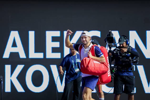 LOS CABOS TENNIS OPEN 2026 LOS CABOS TENNIS OPEN 2026 CAMERON NORRIE VS ALEKSANDAR KOVACEVIC 27072026 LOS CABOS, MEXICO. Action photo of Aleksandar Kovasevic of the United States, during a match at the Los Cabos Tennis Open 2026 at the Cabo Sports Complex in Baja California, Mexico. Foto de accion de Aleksandar Kovacevic de Estados Unidos, durante juego del Los Cabos Tennis Open 2026 celebrado en el Cabo Sports Complex en Baja California, Mexico. PHOTO BY IMAGENSHOP AGENCIA FOTOGRAFICA LOS CABOS BAJA CALIFORNIA MEXICO *** LOS CABOS TENNIS OPEN 2026 LOS CABOS TENNIS OPEN 2026 CAMERON NORRIE VS ALEKSANDAR KOVACEVIC 07 27 2026 LOS CABOS, MEXICO Action photo of Aleksandar Kovacevic of the United States during a match at the 2026 Los Cabos Tennis Open at the Cabo Sports Complex in Baja California, Mexico Action photo of Aleksandar Kovacevic of the United States, during a match at the 2026 Los Cabos Tennis Open held at the Cabo Sports Complex in Baja California, Mexico PHOTO BY IMAGENSHOP PHOTO AGENCY LOS CABOS BAJA CALIFORNIA MEXICO Copyright: xIMAGENSHOPxAGENCIAxFOTOGRAFICAx