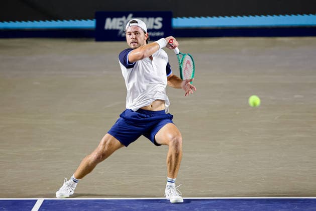 LOS CABOS TENNIS OPEN 2026 LOS CABOS TENNIS OPEN 2026 CAMERON NORRIE VS ALEKSANDAR KOVACEVIC 27072026 LOS CABOS, MEXICO. Action photo of Aleksandar Kovacevic of the United States, during a match at the Los Cabos Tennis Open 2026 at the Cabo Sports Complex in Baja California, Mexico. Foto de accion de Aleksandar Kovacevic de Estados Unidos, durante juego del Los Cabos Tennis Open 2026 celebrado en el Cabo Sports Complex en Baja California, Mexico. PHOTO BY IMAGENSHOP AGENCIA FOTOGRAFICA LOS CABOS BAJA CALIFORNIA MEXICO *** LOS CABOS TENNIS OPEN 2026 LOS CABOS TENNIS OPEN 2026 CAMERON NORRIE VS ALEKSANDAR KOVACEVIC 07 27 2026 LOS CABOS, MEXICO Action photo of Aleksandar Kovacevic of the United States during a match at the 2026 Los Cabos Tennis Open at the Cabo Sports Complex in Baja California, Mexico Action photo of Aleksandar Kovacevic of the United States, during a match at the 2026 Los Cabos Tennis Open held at the Cabo Sports Complex in Baja California, Mexico PHOTO BY IMAGENSHOP PHOTO AGENCY LOS CABOS BAJA CALIFORNIA MEXICO Copyright: xIMAGENSHOPxAGENCIAxFOTOGRAFICAx