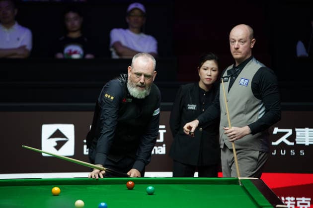 SHANGHAI, CHINA - JULY 28: Mark Williams of Wales reacts in the first round match against Chris Wakelin of England at the 2026 Snooker Shanghai Masters on July 28, 2026 in Shanghai, China.  Copyright: xTaixChengzhex 111656838787