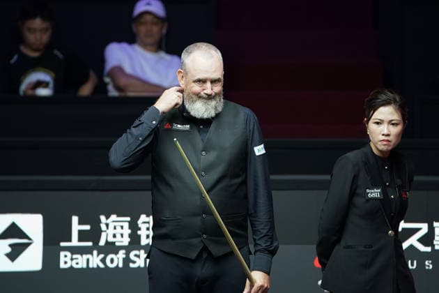 SHANGHAI, CHINA - JULY 28: Mark Williams of Wales reacts in the first round match against Chris Wakelin of England at the 2026 Snooker Shanghai Masters on July 28, 2026 in Shanghai, China.  Copyright: xTaixChengzhex 111656838788