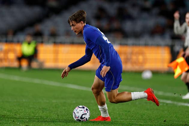 SOCCER CHELSEA WANDERERS, Reggie Walsh of Chelsea controls the ball during the Sydney Super Cup match between Chelsea FC and the Western Sydney Wanderers FC at Accor Stadium in Sydney, Tuesday, July 28, 2026. ( NO ARCHIVING, EDITORIAL USE ONLY SYDNEY NEW SOUTH WALES AUSTRALIA  Copyright: xMARKxEVANSx 20260728146100785679