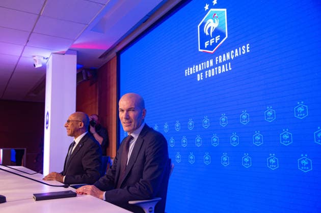 FOOTBALL : Presentation du nouveau selectionneur de l™Equipe de France de football - 28 07 2026 ZinÃ dine Zidane ParisFrance  Copyright: xBaptistexAutissierx