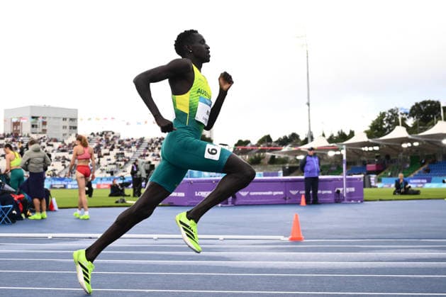 COM26 ATHLETICS, Peter Bol of Australia competes in the Men s Men s 800m Heats during the Glasgow 2026 Commonwealth Games at Scotstoun Stadium in Glasgow, Scotland, Tuesday, July 28, 2026. ( NO ARCHIVING, EDITORIAL USE ONLY Glasgow United Kingdom  Copyright: xJOELxCARRETTx 20260728197725485818
