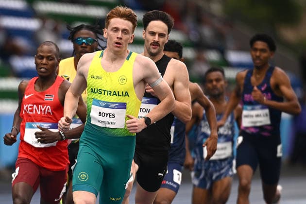 COM26 ATHLETICS, Luke Boyes of Australia competes in the Men s Men s 800m Heats during the Glasgow 2026 Commonwealth Games at Scotstoun Stadium in Glasgow, Scotland, Tuesday, July 28, 2026. ( NO ARCHIVING, EDITORIAL USE ONLY Glasgow United Kingdom  Copyright: xJOELxCARRETTx 20260728144861039776
