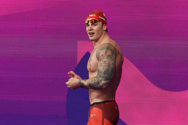 July 27, 2026, Glasgow, Scotland, Great Britain: ADAM RAMSAY-PEATY of England reacts to his third place in the Swimming Men s 50m Breaststroke Final of the Commonwealth Games Glasgow 2026 at the Tollcross International Swimming Centre in Glasgow, Scotland. Glasgow Great Britain - ZUMAc179 20260727_zep_c179_346 Copyright: xMickaelxChavetx