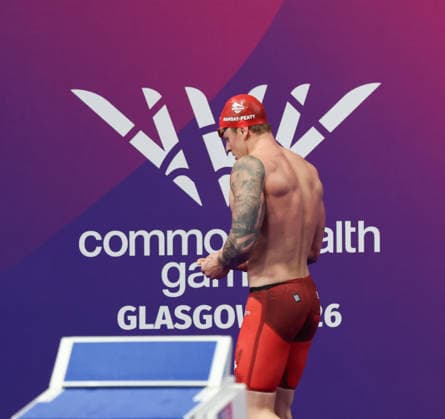 July 27, 2026, Glasgow, Scotland, Great Britain: ADAM RAMSAY-PEATY of England reacts to his third place in the Swimming Men s 50m Breaststroke Final of the Commonwealth Games Glasgow 2026 at the Tollcross International Swimming Centre in Glasgow, Scotland. Commowealth Games 2026: Swimming  - ZUMAc179 20260727_zep_c179_348 Copyright: xMickaelxChavetx