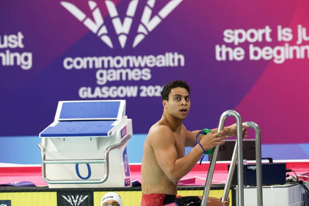 July 27, 2026, Glasgow, Scotland, Great Britain: MICHAEL HOULIE of South Africa reacts to his second place in the Swimming Men s 50m Breaststroke Final of the Commonwealth Games Glasgow 2026 at the Tollcross International Swimming Centre in Glasgow, Scotland. Commowealth Games 2026: Swimming  - ZUMAc179 20260727_zep_c179_351 Copyright: xMickaelxChavetx
