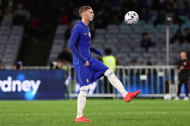 Cole Palmer of Chelsea juggles the ball during the match between Chelsea F.C. and Western Sydney Wanderers, Sydney Super Cup friendly at Accor Stadium, Sydney on 28 July 2026. Copyright: xPeterxDovganx 45290163