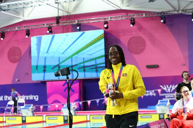 July 27, 2026, Glasgow, Scotland, Great Britain: Para Swimmer HUSNAH KUKUNDAKWE claims UgandaÃ¢â‚¬â ¢s first medal at the 2026 Commonwealth Games by winning the silver in the Women s 100m Breaststroke SB8 of the Commonwealth Games Glasgow 2026 at the Tollcross International Swimming Centre in Glasgow, Scotland. Glasgow Great Britain - ZUMAc179 20260727_zep_c179_393 Copyright: xMickaelxChavetx