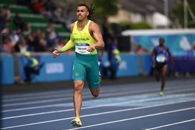 COM26 ATHLETICS, Reece Holder of Australia competes in the Men s 400m Heats during the Glasgow 2026 Commonwealth Games at Scotstoun Stadium in Glasgow, Scotland, Tuesday, July 28, 2026. ( NO ARCHIVING, EDITORIAL USE ONLY Glasgow United Kingdom  Copyright: xJOELxCARRETTx 20260728118654066578
