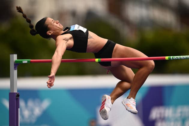 COM26 ATHLETICS, Briana Stephenson of New Zealand competes in the Women s Heptathlon High Jump during the Glasgow 2026 Commonwealth Games at Scotstoun Stadium in Glasgow, Scotland, Tuesday, July 28, 2026. ( NO ARCHIVING, EDITORIAL USE ONLY Glasgow United Kingdom  Copyright: xJOELxCARRETTx 20260728117353929200