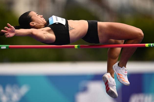COM26 ATHLETICS, Briana Stephenson of New Zealand competes in the Women s Heptathlon High Jump during the Glasgow 2026 Commonwealth Games at Scotstoun Stadium in Glasgow, Scotland, Tuesday, July 28, 2026. ( NO ARCHIVING, EDITORIAL USE ONLY Glasgow United Kingdom  Copyright: xJOELxCARRETTx 20260728141647255767