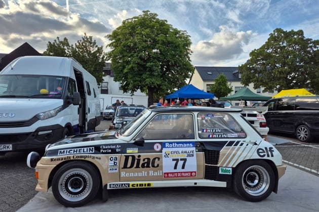 RECORD DATE NOT STATED 77 Christian Klein (FRA) ValÃ rie Klein (FRA), RENAULT 5 Turbo Tour de Corse im Rallyezentrum in Daun GER, Motorsport, Rallye, Eifel-Rallye-Festival 2026l, Daun, Rheinland-Pfalz, Eifel, Deutschland, 25.07.2026 GER, Motorsport, Rallye, Eifel-Rallye-Festival 2026l, Daun, Rheinland-Pfalz, Eifel, Deutschland, 25.07.2026 Daun *** 77 Christian Klein FRA, Valérie Klein FRA, RENAULT 5 Turbo, Tour de Corse at the Rally Center in Daun, GER, Motorsports, Rally, Eifel Rally Festival 2026l, Daun, Rhineland-Palatinate, Eifel, Germany, July 25, 2026 GER, Motorsports, Rally, Eifel Rally Festival 2026l, Daun, Rhineland-Palatinate, Eifel, Germany, July 25, 2026, Daun Copyright: xEibner-Pressefoto JuergenxAugstx EP_JAT