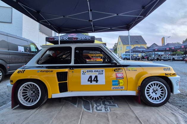 RECORD DATE NOT STATED 44 Markus Trapp (GER) Sebastian Trapp (GER), RENAULT R5 Turbo TDC im Rallyezentrum in Daun GER, Motorsport, Rallye, Eifel-Rallye-Festival 2026l, Daun, Rheinland-Pfalz, Eifel, Deutschland, 25.07.2026 GER, Motorsport, Rallye, Eifel-Rallye-Festival 2026l, Daun, Rheinland-Pfalz, Eifel, Deutschland, 25.07.2026 Daun *** 44 Markus Trapp (GER) Sebastian Trapp (GER), RENAULT R5 Turbo TDC at the Rally Center in Daun (GER), Motorsports, Rally, Eifel Rally Festival 2026l, Daun, Rhineland-Palatinate, Eifel, Germany, July 25, 2026 GER, Motorsports, Rally, Eifel Rally Festival 2026l, Daun, Rhineland-Palatinate, Eifel, Germany, July 25, 2026, Daun Copyright: xEibner-Pressefoto JuergenxAugstx EP_JAT