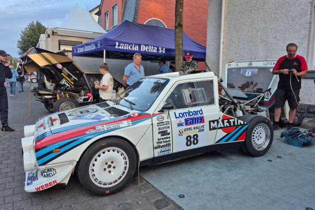 RECORD DATE NOT STATED 88 Rolf Wyss (CHE) Tommy Wyss(CHE), LANCIA Delta S4 im Rallyezentrum in Daun GER, Motorsport, Rallye, Eifel-Rallye-Festival 2026l, Daun, Rheinland-Pfalz, Eifel, Deutschland, 25.07.2026 GER, Motorsport, Rallye, Eifel-Rallye-Festival 2026l, Daun, Rheinland-Pfalz, Eifel, Deutschland, 25.07.2026 Daun *** 88 Rolf Wyss (CHE) Tommy Wyss CHE, LANCIA Delta S4 at the Rally Center in Daun, GER, Motorsports, Rally, Eifel Rally Festival 2026, Daun, Rhineland-Palatinate, Eifel, Germany, July 25, 2026, GER, Motorsports, Rally, Eifel Rally Festival 2026l, Daun, Rhineland-Palatinate, Eifel, Germany, July 25, 2026, Daun Copyright: xEibner-Pressefoto JuergenxAugstx EP_JAT