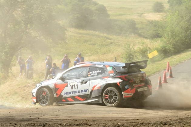 RECORD DATE NOT STATED V11 Bjoern Satorius (GER), Jara Hain (GER), TOYOTA GR Yaris Rally2 GER, Motorsport, Rallye, Eifel-Rallye-Festival 2026l, Daun, Rheinland-Pfalz, Eifel, Deutschland, 25.07.2026 GER, Motorsport, Rallye, Eifel-Rallye-Festival 2026l, Daun, Rheinland-Pfalz, Eifel, Deutschland, 25.07.2026 Daun *** V11 Bjoern Satorius GER, Jara Hain GER, TOYOTA GR Yaris Rally2 GER, Motorsports, Rally, Eifel Rally Festival 2026, Daun, Rhineland-Palatinate, Eifel, Germany, July 25, 2026 GER, Motorsports, Rally, Eifel Rally Festival 2026l, Daun, Rhineland-Palatinate, Eifel, Germany, July 25, 2026, Daun Copyright: xEibner-Pressefoto JuergenxAugstx EP_JAT